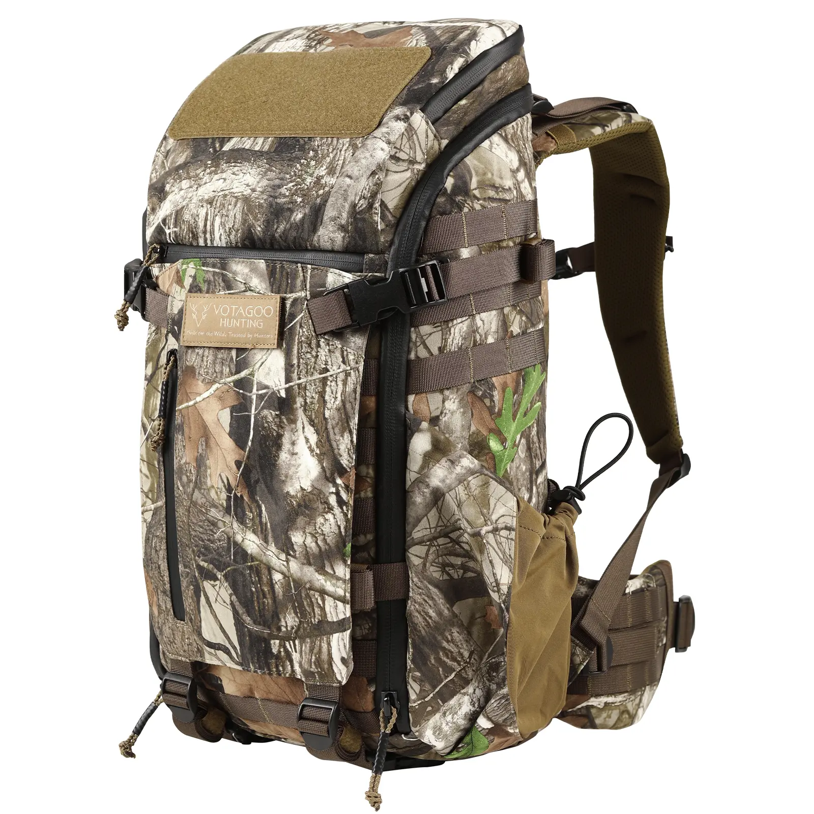 Hunting Backpack with Rifle/Bow Carry System, Customizable Aluminum Frame 30L Pack for Waterfowl Deer Hunting