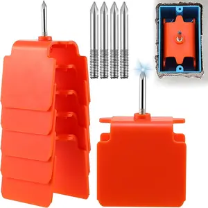 Outlet Marker for Drywall, Blind Mark Dry Wall Electrical Box Locator Tool for Drywall Installation, Drywall Outlet Markers with Metal Tip for Single Gang Outlets Box Wire Protection