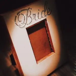 Bridal Rhinestone Custom Photo Frame Sparkling Wedding Keepsake Gift