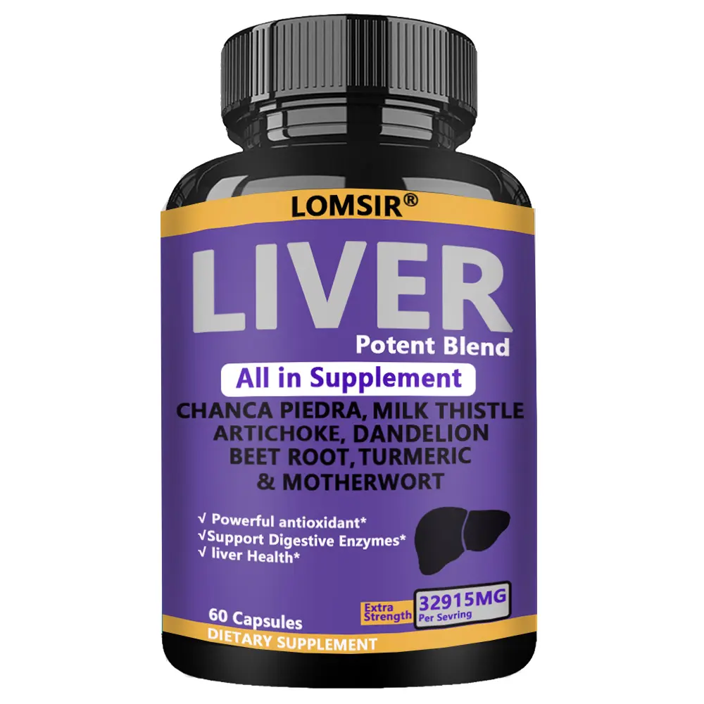 Milk Thistle NAC Chanca Piedra Beet Root Artichoke Dandelion Root - Liver Health Supplement Plus TUDCA Choline & Ginger - 60 Capsules