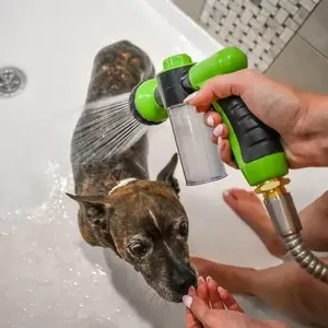 Pet Shower Kit, 1 Set Adjustable High Pressure Cleaner Nozzle, Durability Pet Bathing Grooming Accessories, Suitable for Pets, Home and Outdoor Use, Portable Shower, Camping Shower