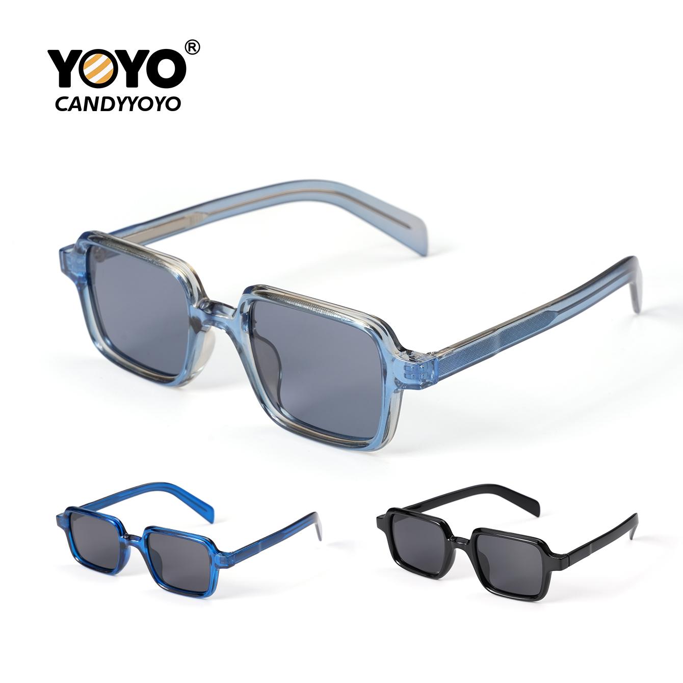 Original design, retro punk-style rectangular sunglasses, stylish and trendy, make the face look smaller, high-end hip-hop style sunglasses suitable for both men and women.