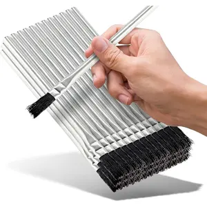 36 Count 3/8 Inch Horsehair Flux Brushes Disposable Glue Brushes for Woodworking Epoxy Brushes for Resin Great for Crafting Soldering Home School and Shop
