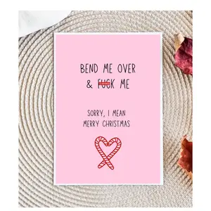 Dirty Christmas Card for Him | Funny & Sexy Xmas Card | Adult Holiday Card | Naughty Gift for Boyfriend