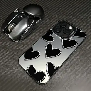 Heart Doodle Artwork Patterns Phone Case Durable Hard Acrylic Back Case With An Anti-Yellowing Coating, Made From High-Quality Designed For Reliable Drop Protection For Your Phone For iPhone 17.16.15.14.13.12.11.X.XS.XSMAX.XR.8.7