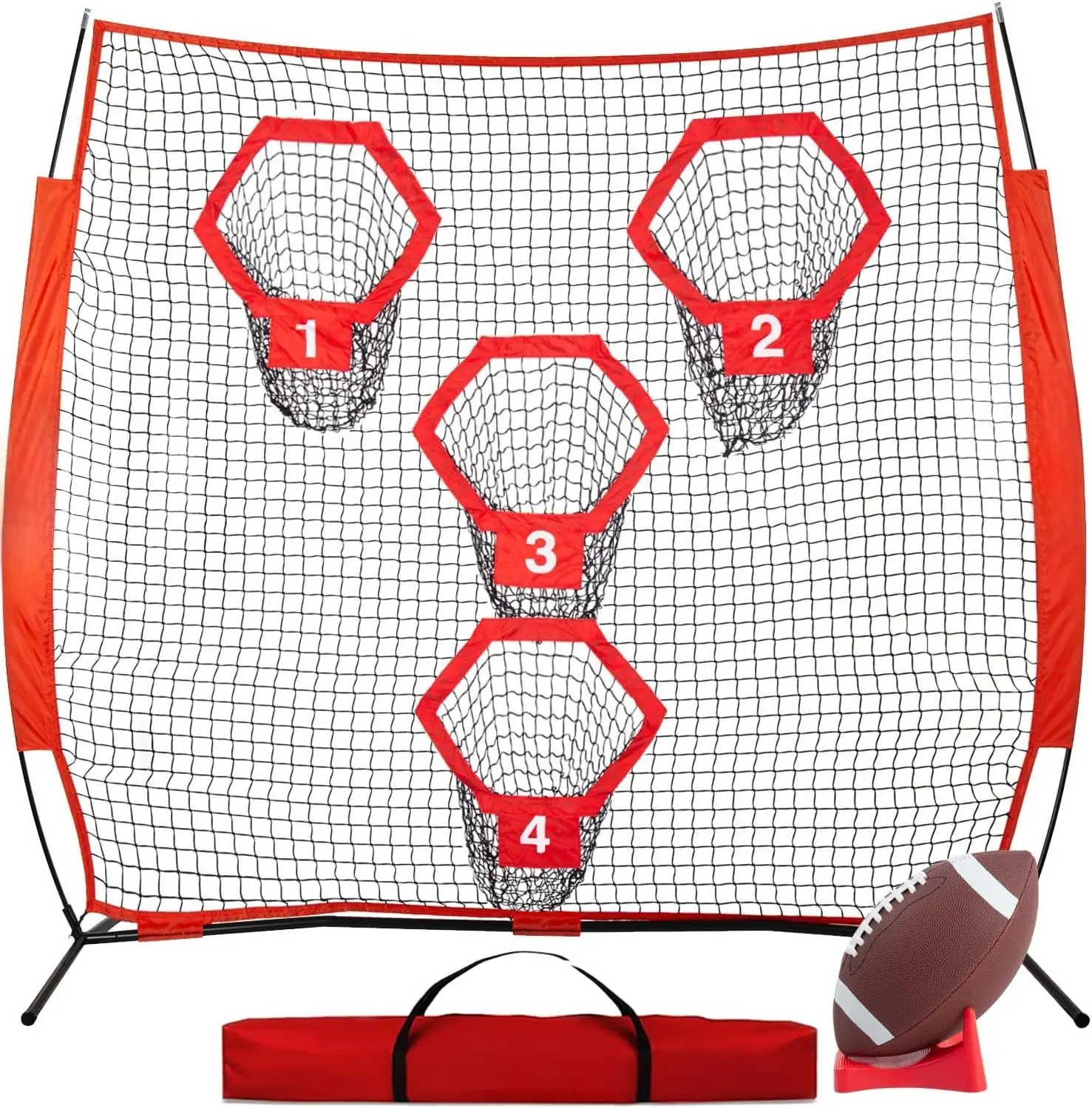 8 x 8ft Football Nets for Throwing,Football Target,Quarterback ...