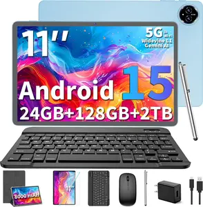🔥2026 Android 15 2-in-1 Tablet 11" | 24GB+128GB(2TB Expand) | 8000mAh | Keyboard+Mouse+Stylus | Silver | #TikTokMadeMeBuyIt #TabletDeals #GiftIdeas