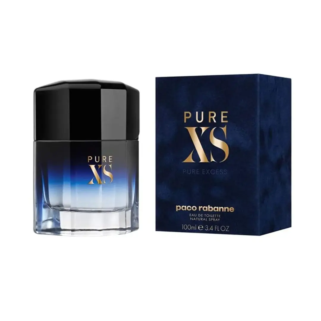 Paco Rabanne Pure XS Eau de Toilette for Men 3.4 oz | Spicy Vanilla Ginger Men's Cologne | Warm Aromatic Fragrance