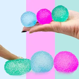 3PC Texture Ball Malt Sugar Squeeze Toy Set, Soft Squishy Stress Relief Fidget Balls for Adults & Kids, Funny Prank Joke Toy, Ideal Birthday Party & Decompression Gift, Summervibes
