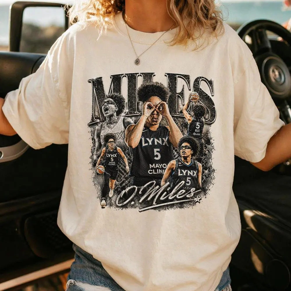Comfort Colors Olivia Miles Bootleg Shirt, Miles Photo Collage Graphic Tee, Vintage Women Basketball Fan Gift, HFN Shirt