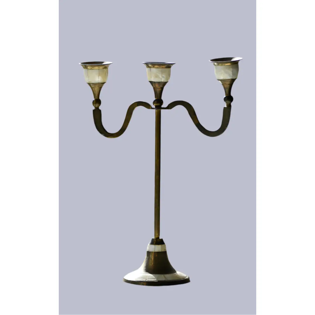 Antique Candelabra with Mother of Pearl