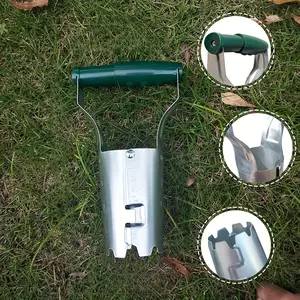 Three-piece bulb planter automatic soil release belt depth marking bulb flower special tool