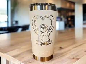 Yeti Laser Engraved Authentic Tumbler - SLOTH LOVE