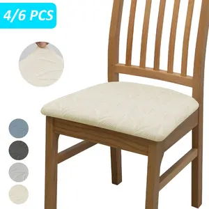 Four-Piece Set Elastic Jacquard Chair Covers, Durable Fashion Furniture Protector, Ideal for Home & Office Environments