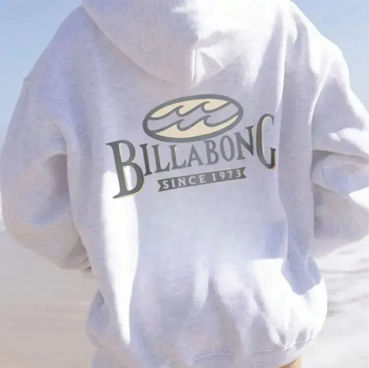 Vintage Billabong Since 73 Beach Tour Hoodie and Sweatshirt for Men for Women, Retro Surf Graphic Sweatshirt, Unisex Coastal Streetwear Pullover for Men and Women