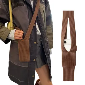 New Knitted Phone Bag Series, 3D Folded Aesthetic Design, Compatible iPhone Pocket, Stylish Mobile Accessory, Cross Body Bags