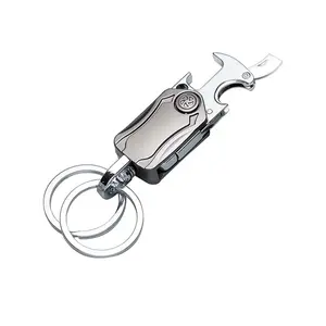 Car Key Chain with 2 Rings, Universal Keychain Holder for Men and Women, Keychain For Bags, 360 Degree Rotatable, Bottle Opener, Carabiner Car Key Chains, Fashionable Alloy Keychain
