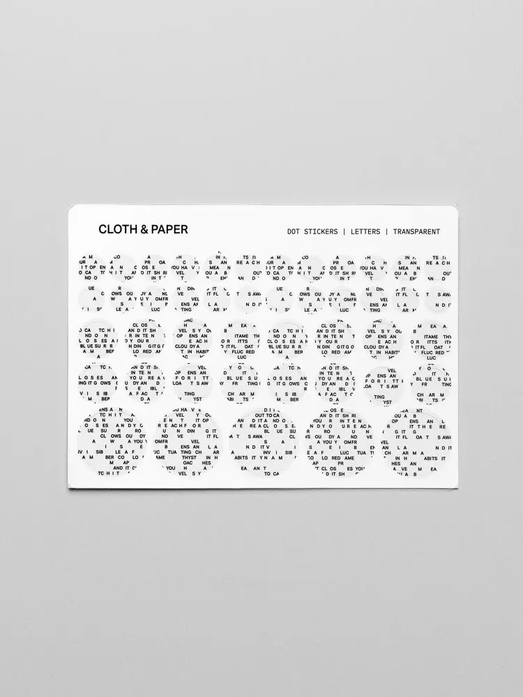 Dot Stickers | Letters