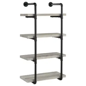Elmcrest 24-inch 4-shelf Wall Bookshelf  Driftwood