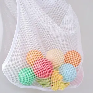 1pc Mesh Storage Bag, Quick-Dry Multi-Purpose Breathable Hanging Organizer, Space Saving Organizer, Space Saving Bags, Large Capacity with Big Opening, Multiple Hanging Ways