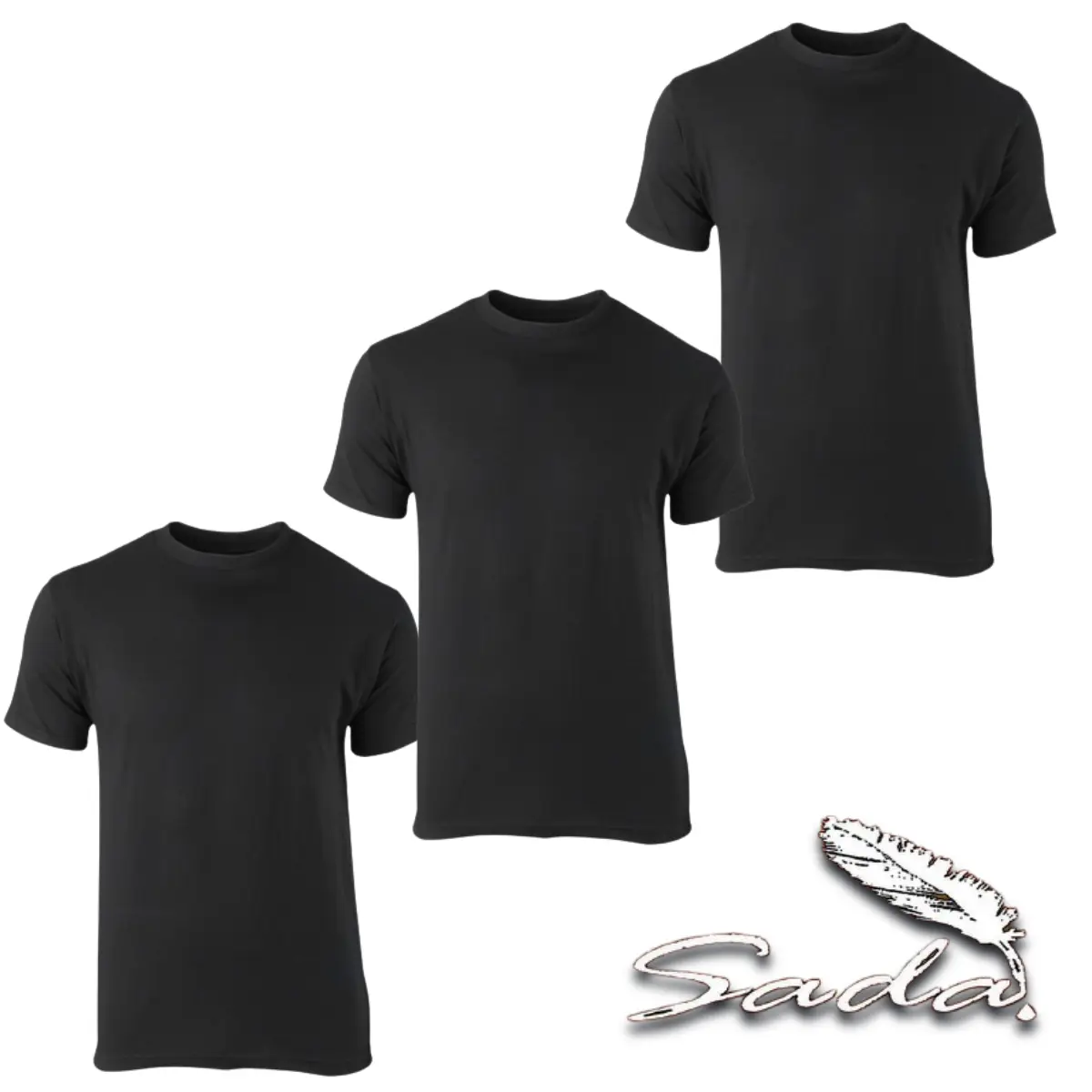 Sada Crew-Neck T-Shirt (3pc) Short Sleeve