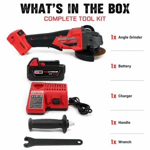 Milwaukee Brushless Cordless Angle Grinder  – Metal cutting, rust removal, weld cleaning, tile cutting, rebar trimming, and masonry grinding. Full cordless freedom with M18 battery system. #angleGrinder #metalwork #welding #fabrication#cuttingskills