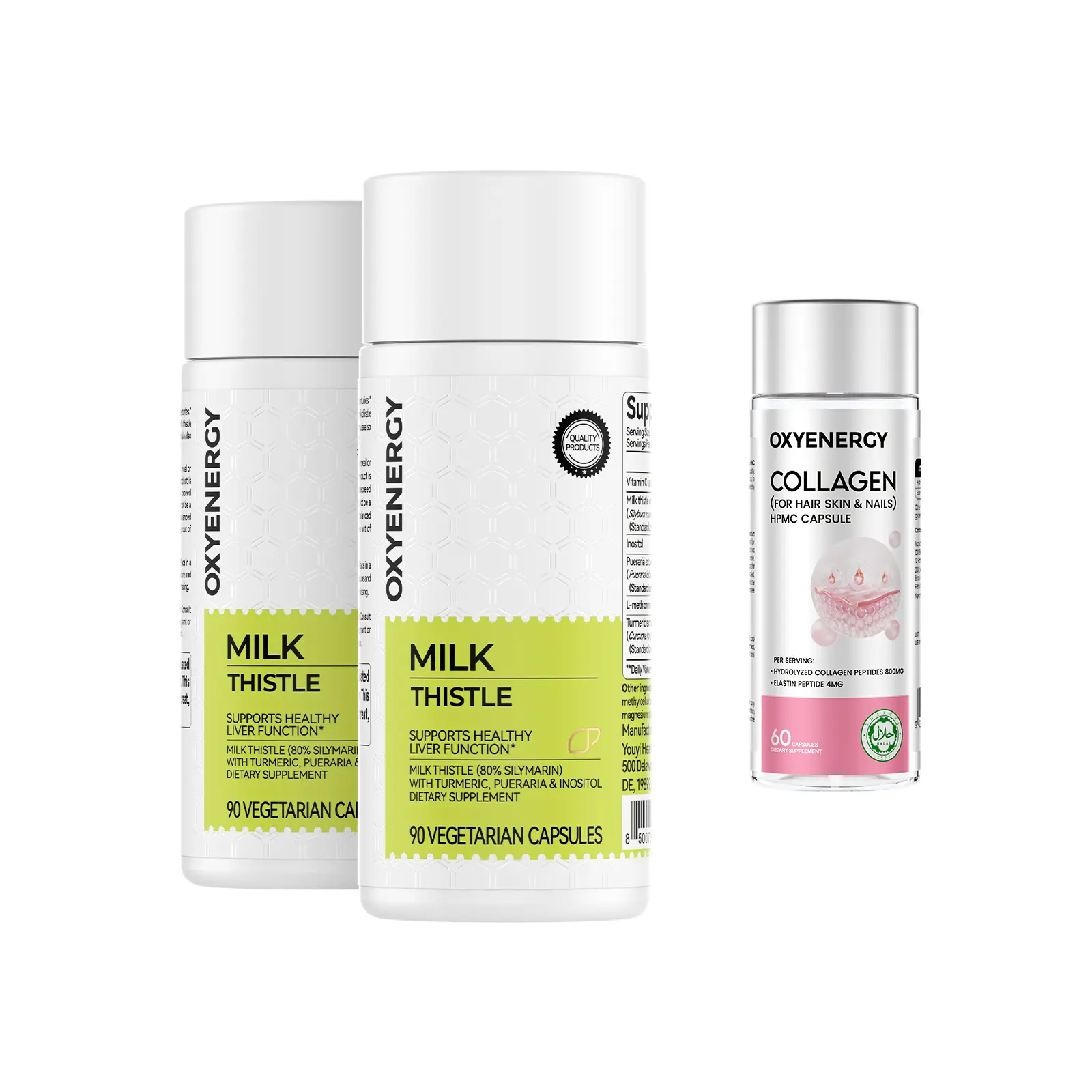 2 bottles with Collagen 