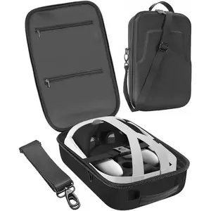 Hard Travel Case Storage Case for Oculus Quest 3 All-in-one VR Gaming Headset and Controllers Accessories Carrying Bag (Black)