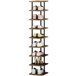 Shoe Rack Storage Rack 9 Layer Vertical Storage Rack, Modern Corner Freestanding, Storage Shoe Rack for Dormitory Home Cabinet Organiser Smooth Deals For You Days