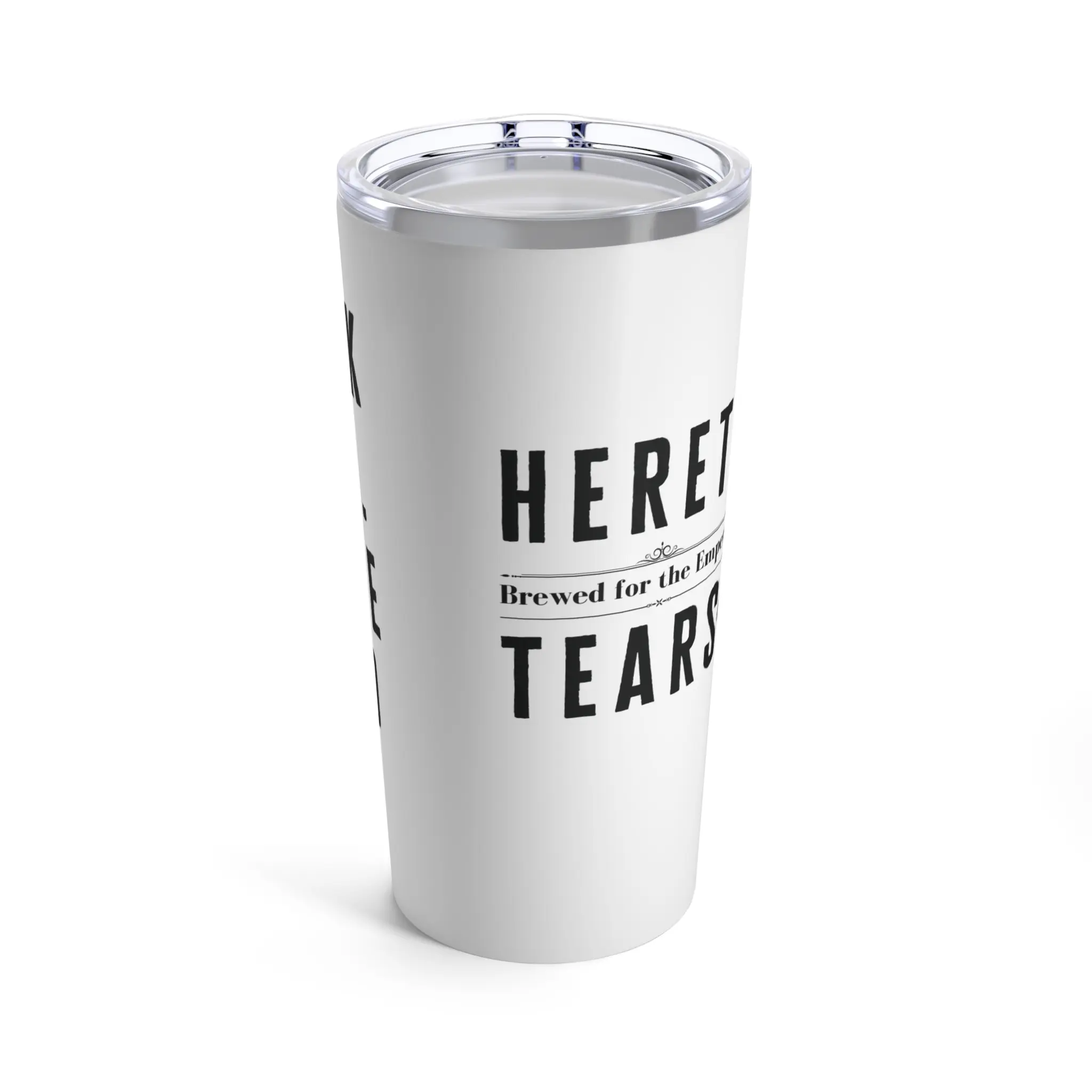 Heretic Tears Tumbler – 'Brewed for the Emperor' 20oz Vacuum Insulated Stainless Steel Mug – Funny Warhammer 40K Gift for Fans