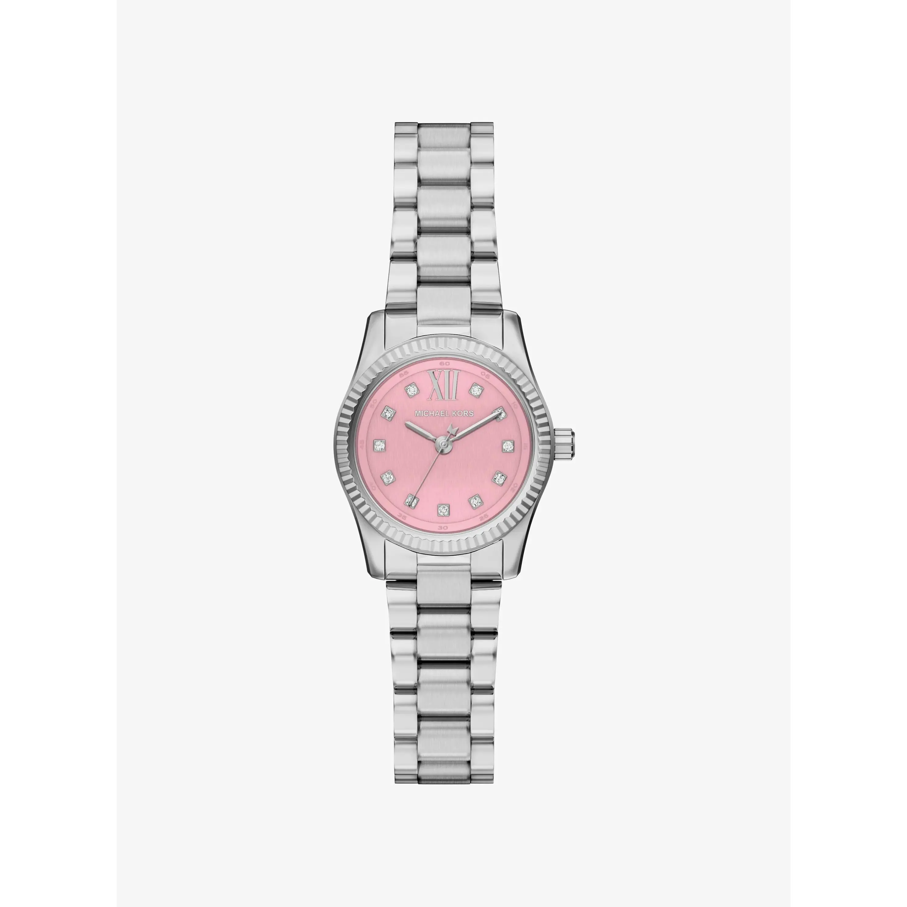 Petite Lexington Pavé Silver-Tone Watch