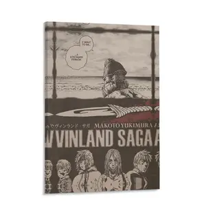 Vinland Saga Canvas Wall Art Anime Poster Manga Wall Decor Thorfinn Aesthetic Room Decor Japanese Anime Print