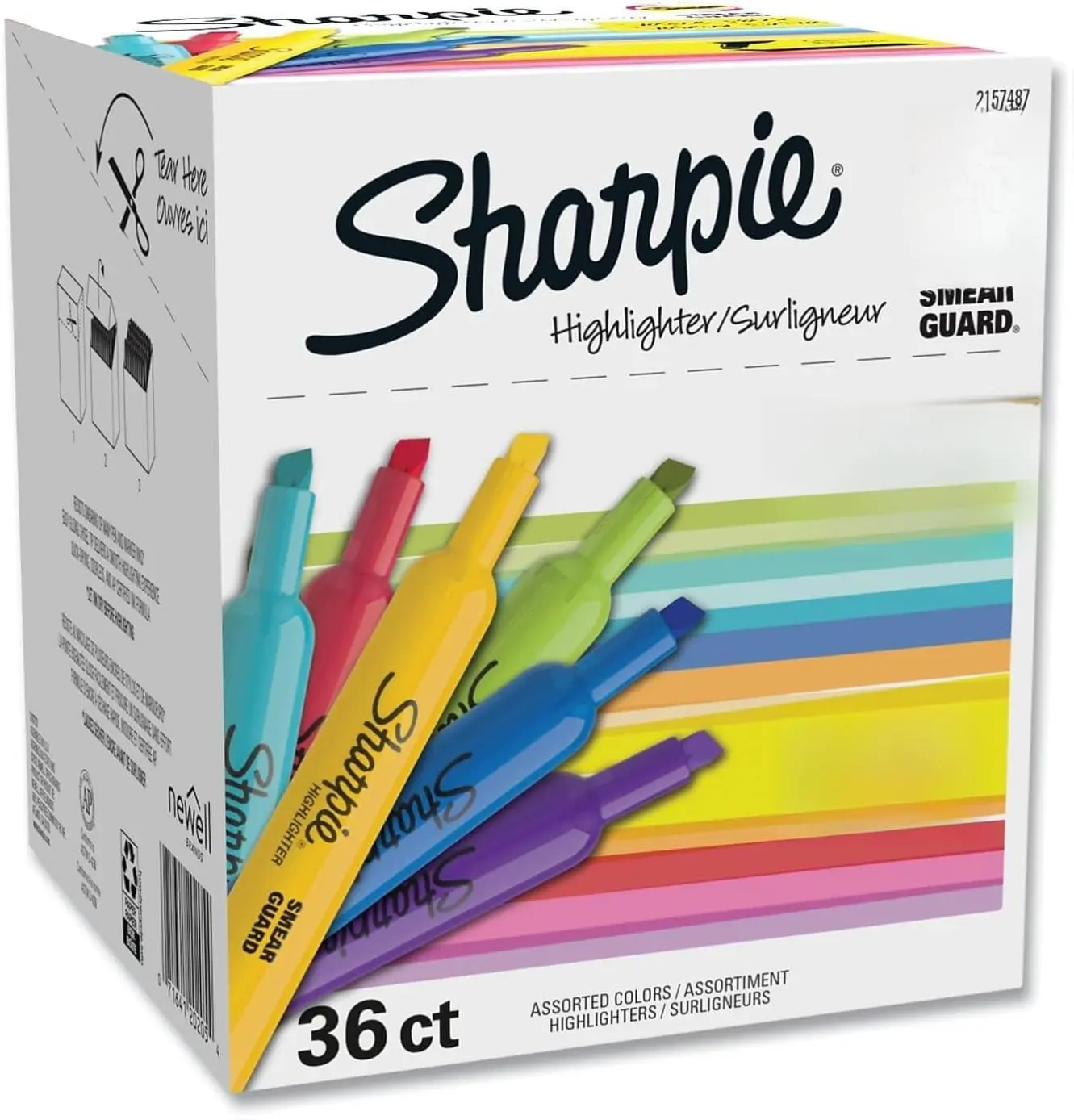 Sharpie Tank Style Bulk Highlighters Chisel Tip Highlighter Marker Set Journal Highlighters Office And Teacher Supplies Fluorescent And Pastel 12 Assorted Fashion Colors 36 Count