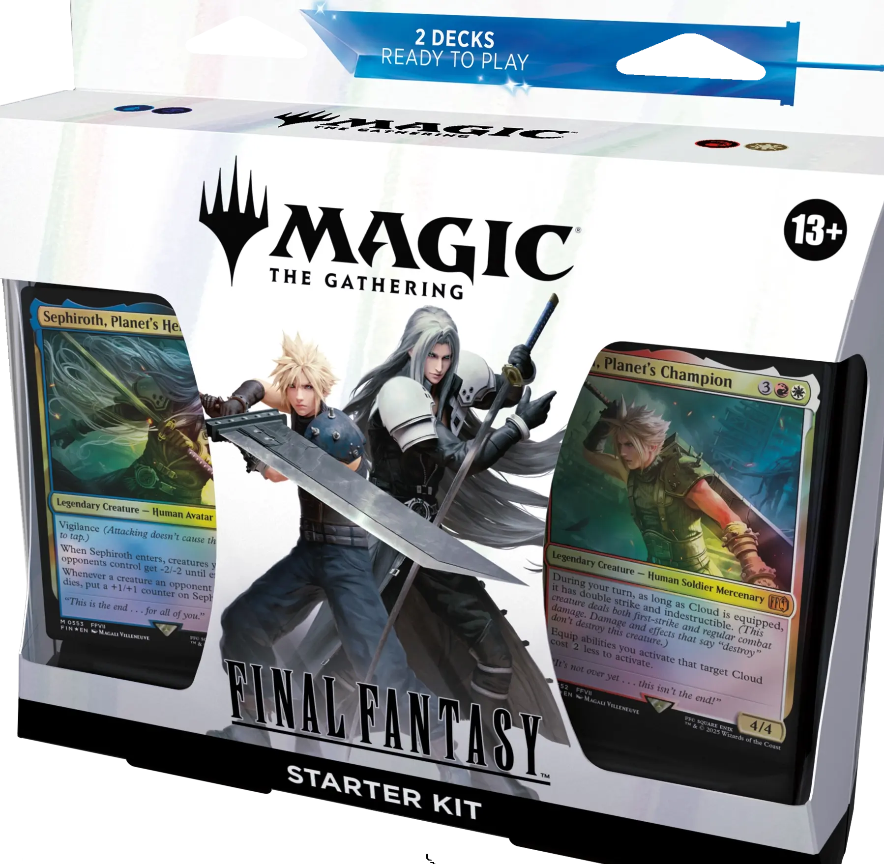 Magic The Gathering Final Fantasy Starter Kit - 2 Decks Ready To Play for New Players with Essential Cards & Accessories