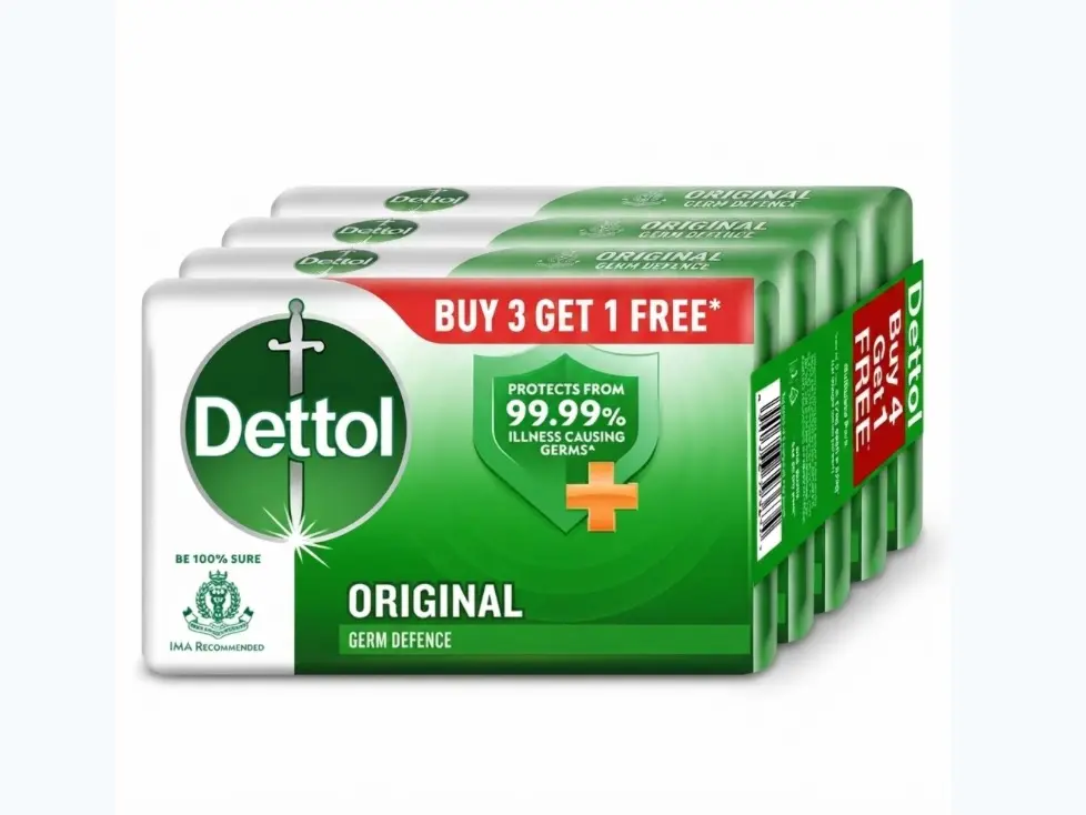 DETTOL Original Gentle Antibacterial Bath Soap - Beauty & Personal Care, Bath & Shower Cleanser, Body Care Product