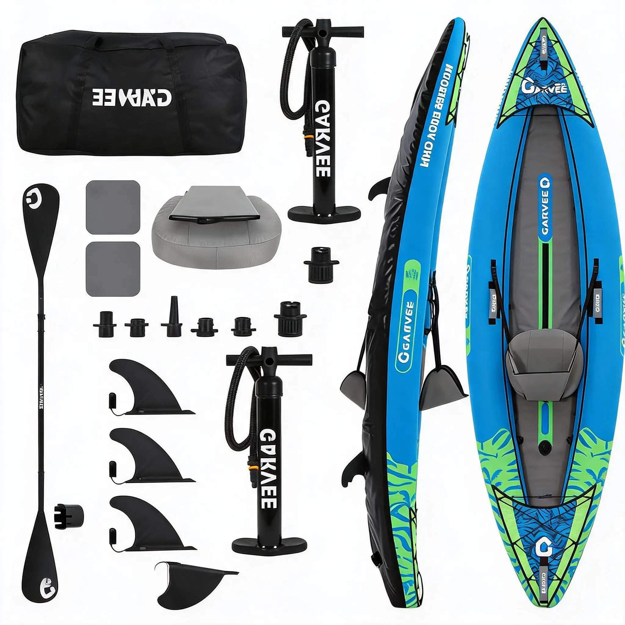 Inflatable Upright Paddle Board – 32" Wide, 6" Thick, Non-Slip Comfort Deck – 450 lbs Capacity – Full Support Board Set with Camera Mount & Accessories – for Beginners, Youth,