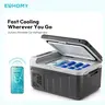 Euhomy 12V 11Qt Compact Electric DC Beverage Mini Refrigerator - Bluetooth Enabled, Energy-Saving, Dual Handle Grip, Fast Cooling, Portable Outdoor/Camping/Personal Cooler for RV & Truck