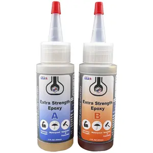 Extra Strength Epoxy, 20-Minute Work Life,  2-Part Epoxy Glue Kit for Tile, Metal, Ceramic, Glass, , Stone,  Bonding, Sandable, Paintable , Easy 1:1 Mix, 4 oz