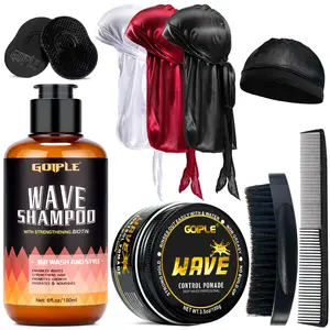 Waves Pomade-360 Waves Wash Shampoo Kit -Wave Shampoo for Black Men 360 Wave Shampoo Waves Shampoo Strenghtens Daily Nourishing