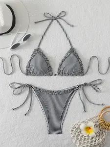 Sexy Bikini Set, Perfect for Beach Vacation, Fashionable Comfort Design, Stylish Triangle Bikini Swimsuit for Women, Ideal for Summer Holidays, Bikinis Set