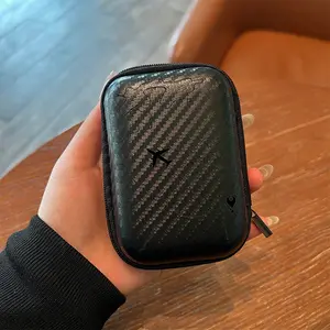 Line Airplane Route Pattern Eva Hard Case Storage Box, Office & Travel Essential, Durable Portable Accessories Organizer