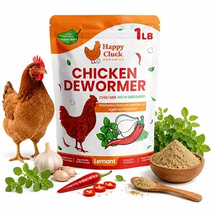 Natural Chicken Dewormer Chili Mix Powder -  Poultry Wormer & Parasite Support for Laying Hens - Egg Safe Formula for Backyard Flocks - All Natural Chicken Health Supplement - 1 lb Bag