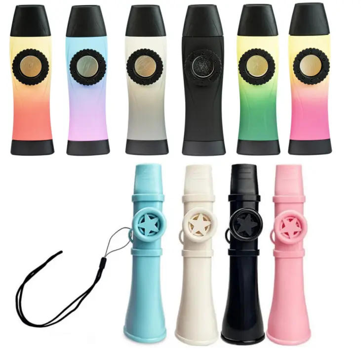 POGOLAB Kazoos for Adults Kids Washable,Professional Kazoo Instruments Great Sound No Need Membranes Easy To Learn Musical Instruments for Guitar,Ukulele,Piano,Keyboard Gift Wind Instrument