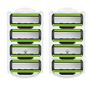 Compatible with Gillette Razors - 8-Pack 5-Blade Refills, Smooth & Long-Lasting, Perfect Replacement Blades for Men’s Grooming | Value Pack Essential