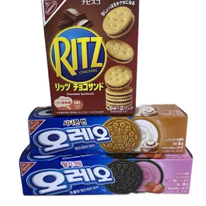 OREO X RITZ COOKIE/CRACKER 3 PACK BUNDLE - Includes Ritz Crackers & Oreo Chocolate Sandwich Cookies - Perfect Snack Bundle
