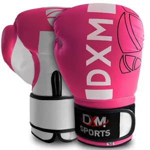 DXM Premium Boxing Gloves for Men & Women - Pink & White