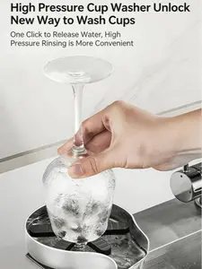 304 Stainless Steel High Pressure Cup Washer | Automatic Sink Cup Rinser for Home, Coffee Shop, Bar & Commercial Use