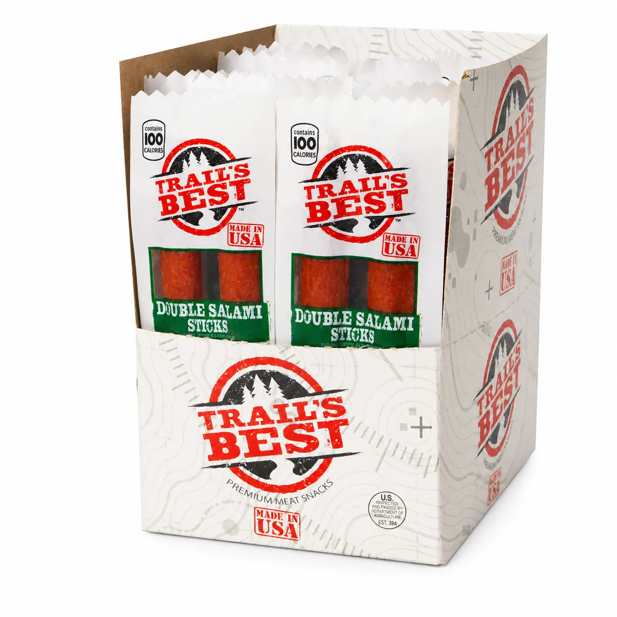 Trail'S Best Double Salami Stick (Pack of 20)