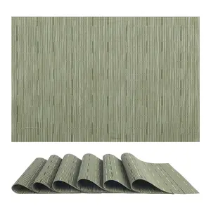 REGALWOVEN Placemats Set of 6 Placemats for Kitchen Dining Table Decor Washable Table Placemats Wipeable Table Mat 18*12Inch