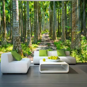 1pc Ultra Large Vibrant Tropical Forest Tapestry - HD Digital Print Polyester Wall Hanging for Living Room, Bedroom, Office Decor - Wrinkle-Resistant Indoor Nature Scene with Free Hanging Clips, Forest Decor, Landscape Artwork, Soft Texture Fabric